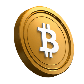 Mince Bitcoin (BTC) natočená pod úhlem v designu hero sekce