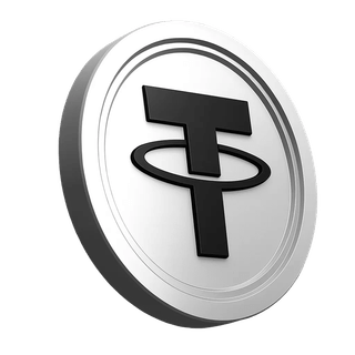 Informační sekce platformy s grafikou mince Tether USDT